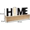 Atmosphera Lamp HOME dekoratyvinis šviestuvas su lempute, MDF, 34 x 17 cm