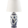 Beliani Lampa stołowa BIJELA Porcelana Baltas/ mėlyna