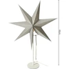 Lampa stołowa Koopman Lampka stojąca gwiazda dekoracyjna 65cm E 14 sidabrinė