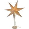 Lampa stołowa Koopman Lampka stojąca gwiazda dekoracyjna 65cm E 14 sidabrinė