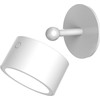 Sieninis šviestuvas Lampa stołowa New Garden New Garden ROLL 8 BATTERY baltas