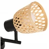 Atmosphera Bamboo LIO lubiniai šviestuvai su 2 pintais bambuko gaubtais, 2 x Ø 17 cm