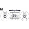 Lubinis šviestuvas Orno ZONDA LED 16W, lubos su judesio jutikliu, 1100lm, IP20, 4000K, opalinis polikarbonatas, baltas