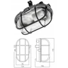 Sieninis šviestuvas GTV Priekinis šviestuvas SANGUESA KAY, maks. 40W, E27, AC220-240V, 50-60Hz, IP44, ABS/stiklas,