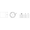 Lubinis šviestuvas GTV LED šviestuvas ARCCO,30W,2700lm,AC220-240V,50/60 Hz,PF>0,9,Ra≥80,IP44,IK08,110°,4000K
