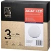Sieninis šviestuvas Orno AGAT LED 10W, sodo šviestuvas, 800lm, IP54, 4000K, baltas
