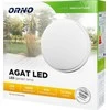 Sieninis šviestuvas Orno AGAT LED 15W, sodo šviestuvas, 1100lm, IP54, 4000K, baltas