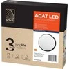 Sieninis šviestuvas Orno AGAT LED 15W, sodo šviestuvas, 1100lm, IP54, 4000K, juodas