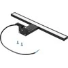 Sieninis šviestuvas Orno NORTES LED 5W, veidrodinė lempa, 320lm, 4000K, ilgis 30 cm, aliuminis, juoda
