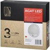 Sieninis šviestuvas Orno AGAT LED 15W, sodo šviestuvas su judesio jutikliu 140°, 1100lm, IP54, 4000K, baltas