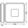 Lubinis šviestuvas Osram LED Ceiling Light. 24W. 3000K. 1450lm. Ø380. juodas
