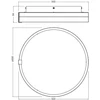 Lubinis šviestuvas Osram 32W LED paviršinis šviestuvas CIRCLE, juodas, 3000/4000/6500K