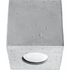 Lubinis šviestuvas Sollux Ceilings QUAD betonas