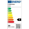 TK Lighting TK Lighting Aqua Juodas Medium 6903 lubinis šviestuvas lubinis šviestuvas apvalus su jungikliu ant korpuso 1x36W LED 3000/4000/6500K juoda/balta