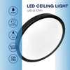 Lubinis šviestuvas Visional LED Atsparus vandeniui luminaire 32W, 3CCT, 3840Lm, IP44, Ø 400 x 25 mm Juodas