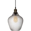 Atmosphera Lamp Stiklinis lubinis šviestuvas OMAHA, 25 cm, skaidrios spalvos