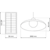 Pakabinamas šviestuvas Lampa wisząca Eko-Light Milagro lampa wisząca solarna Saturn EKO*9151 2x12W LED 150 lm 4000K IP45 podwójna juoda