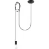 Sollux Lighting Pakabinamas šviestuvas EDISON 1 juodas