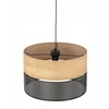 Pakabinamas šviestuvas Kabanti lempa TK Lighting Nicol pakabinama 1x15W E27 juoda/ąžuolo (4799)