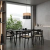 Pakabinamas šviestuvas Kabanti lempa TK Lighting Nicol pakabinama 1x15W E27 juoda/ąžuolo (4799)