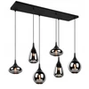 Pakabinamas šviestuvas Lampa wisząca Trio Pendant lamp TRIO LUMINA, 6 x E14, max 40W, juodas, 93.8 x 24.5 x h150 cm