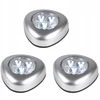 3 LED ŠVIESTUVŲ RINKINYS PUSH LIGHT SU BATERIJOMIS GRUNDIG 334110