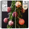 Decorative Lighting Kalėdinė girlianda LED apšvietimui 10 violetinių 4 cm