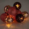 Decorative Lighting Kalėdinė girlianda LED apšvietimui 10 violetinių 4 cm