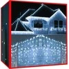 Iso Trade Kalėdinės lemputės - varvekliai 300 led šaltai balta 31v