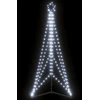 LED Kalėdų eglutė 363 LEDs Šalta Balta 182 cm