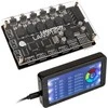 Lamptron RF625 fan and ARGB controller, juodos spalvos