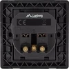 LANBERG AC-WS01-USB2-F-B AC sieninis lizdas schuko su 2 prievadų USB įkrovikliu Juodas