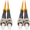 FIBER OPTIC PATCHCORD MM ST/UPC-ST/UPC DUPLEX 3.0MM OM2 50/125 LSZH 5M ORANŽINĖ LANBERG