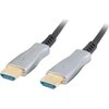 HDMI AOC laido jungtys su sidabriniu korpusu