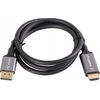 Lanberg kabelis Displayport - HDMI M/M 4K 1m juodai-sidabrinis