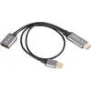 Lanberg adapter HDMI - Displayport 4K 20cm sidabrinė