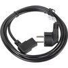 LANBERG maitinimo laidas CEE 7/7->IEC 320 C13, 3 m kampu dešinėn VDE