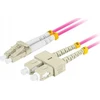 FIBER OPTIC PATCHCORD MM LC/UPC-SC/UPC DUPLEX 3.0MM OM4 50/125 LSZH 5M PURPLE LANBERG