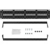 Lanberg Patch Panel 48 port 2U 19" kat.6 UTP juoda
