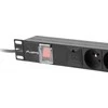 Lanberg stovo maitinimo juostelė PDU 19" 1U 16A 5x PL 2m juoda