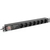 LANBERG stovas PDU Pro 19 colių 1U 16A 7x Shuko 2m pėdos