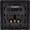 LANBERG AC-WS01-USB2-E-B AC sieninis lizdas prancūziškas su 2 prievadų USB 2,1A pakrovėju, Juodas
