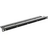 LANBERG PPU6-0024-B Patch Panel 24 port 0.5U cat. 6 juodas