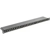 Lanberg Patch Panel 24 port 0.5U 19" cat.6 FTP ekranuotas juoda