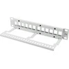 LANBERG patch panel blank 12 port 1U su organizatoriumi Keystone moduliams pilka