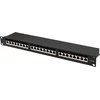 LANBERG patch panel 24 port 1U cat.6A FTP juodas