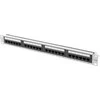 LANBERG patch panel 24 port 1U kat.6A UTP pilkas