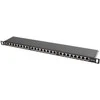 LANBERG PPS5-0024-B komutacinė panelė, 24 prievadų, 0.5U, 5e kat., ekranuota, juoda