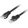 LANBERG Patchcord cat.6 UTP LSZH CU 0.25m juodas