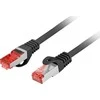 LANBERG Patchcord kat.6 FTP LSZH CU 2m juodas Fluke praėjo